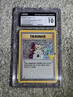 2021 POKEMON #73/102 IMPOSTER PROFESSOR OAK CGC 10 GEM MINT - Image 1