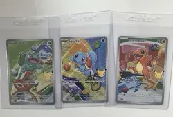 Pokemon TCG first partners Card Lot 3 Bulbasaur Charmander Squirtle - Image 1
