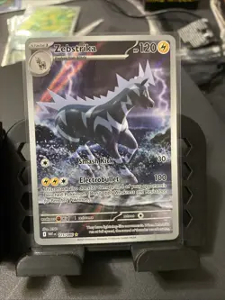 2025 Pokemon Zebstrika 115/086 White Flare Illustration Rare Holo NM - Image 1