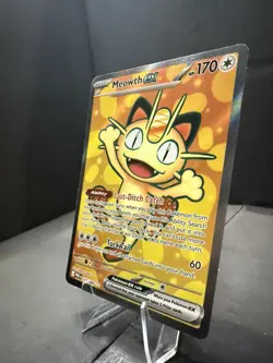 Meowth ex 😺 107/088 Me03: Perfect Order Holo Ultra Rare Pokemon Near Mint - Image 3