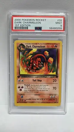 Pokemon 2000 1st Edition Team Rocket Dark Charmeleon #32 PSA 9 - Image 1