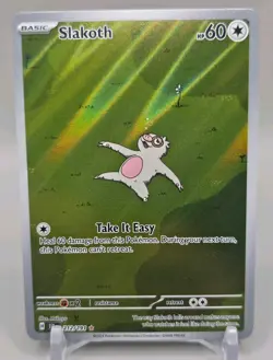 Slakoth 212/191 Illustration Rare Surging Sparks Pokemon Holo NM - Image 1
