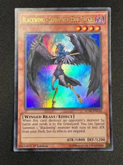 Yu-Gi-Oh! Blackwing - Shura The Blue Flame (NM) 1st Edition LC5D-EN114 - Image 1