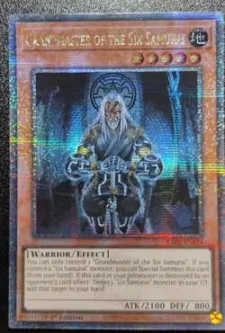 Yugioh! Grandmaster of the Six Samurai - RA03-EN174 Quarter Century Secret Rare - Image 1