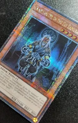 Yugioh! Grandmaster of the Six Samurai - RA03-EN174 Quarter Century Secret Rare - Image 2