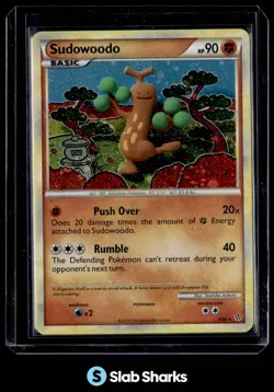2010 POKEMON HEARTGOLD & SOULSILVER UNLEASHED 9/95 SUDOWOODO REVERSE HOLO - Image 1
