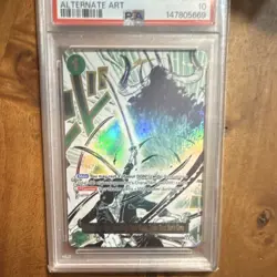 Bandai One Piece CCG Dead Man's Game OP12-037 Legacy Master Alt Art Holo PSA10 - Image 3