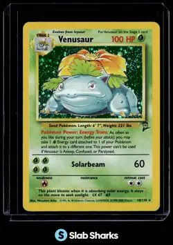 2000 POKEMON BASE SET 2 #18/130 VENUSAUR HOLO - Image 1