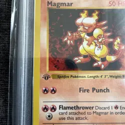 Pokemon PSA 8 Magmar 1st Edition Shadowless Base Set 36/102 WOTC 1999 - Image 2
