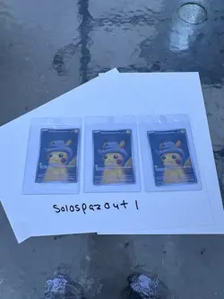 Pikachu with Grey Felt Hat 085 Promo Card Pokemon Van Gogh Museum Sealed (3) - Image 1