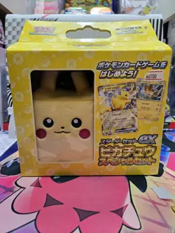 Pokemon TCG Pikachu EX Starter Deck - Japanese Set w/ Plush Deck Box - See Desc. - Image 1