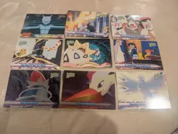 Pokemon Topps Movie 2000 Cards - Lot 9 Cards W/ Two Foils - Image 1