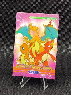 Pokemon Pocket Book Set Charmander Charmeleon Charizard Cracked Ice Holo - Image 1