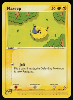 E-Reader Mareep 64/97 Dragon Miki Tanaka Pokemon TCG Card - Image 1