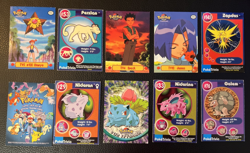 10 Card LOT Pokemon TV Animation 1999 Vintage D2 Missy Zapdos Ivysaur LP-NM - Image 1