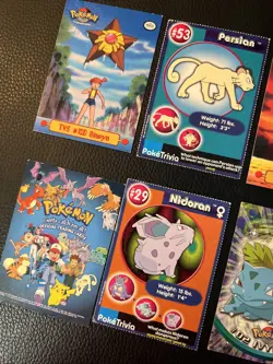 10 Card LOT Pokemon TV Animation 1999 Vintage D2 Missy Zapdos Ivysaur LP-NM - Image 2