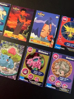 10 Card LOT Pokemon TV Animation 1999 Vintage D2 Missy Zapdos Ivysaur LP-NM - Image 3