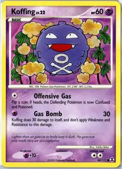 Pokemon Card - Koffing 68/111 Rising Rivals Common Lightly Played - Image 1