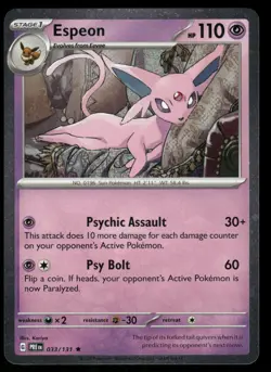 Espeon - (Cosmos Holo) Rare Miscellaneous Cards & Products 033/131 NM - Image 1