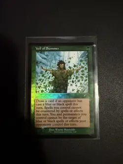 Veil of Summer Card Retro FOIL MTG TWO SCOOPS Secret Lair - Image 1