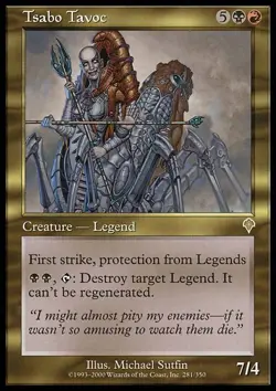 1 x Tsabo Tavoc - Invasion - Moderate Play - MTG - Image 1