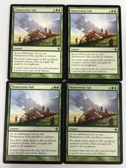 MTG 4X Momentous Fall X4 Rise of the Eldrazi Magic - (3X LP/NM & 1X MP) - Image 1