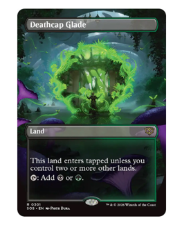Deathcap Glade - Borderless Secrets of Strixhaven MTG - Image 1