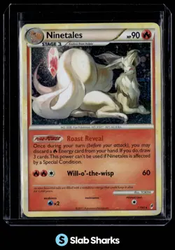2011 POKEMON CALL OF LEGENDS 17/95 NINETALES HOLO RARE - Image 1