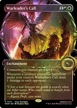 Warleader's Call Foil Showcase Murders at Karlov Manor NM MTG - Image 1
