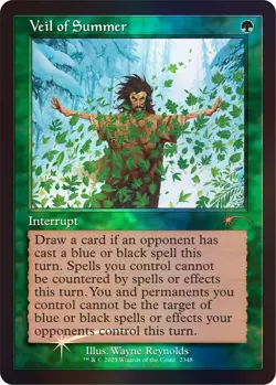 🌟 Veil of Summer Retro FOIL MTG Back in My Day! Secret Lair 🌟 - Image 2