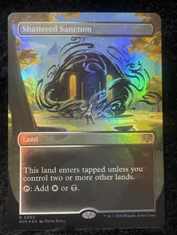 Shattered Sanctum (Borderless) Secrets of Strixhaven Foil Magic: The Gathering - Image 1