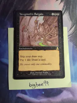 MtG Yawgmoth’s Bargain - HP - Urza’s Destiny - Image 1