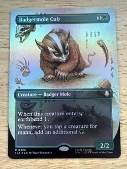 Badgermole Cub - #326 Foil Borderless - Avatar - Mtg - Image 1