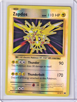 Zapdos Reverse Holo Rare #42 Pokemon Evolutions 2016 TCG - Image 1