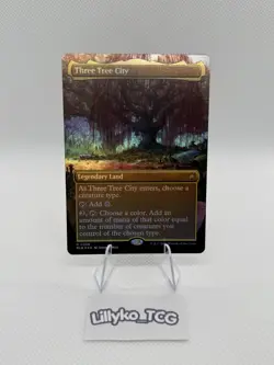 Three Tree City (Borderless) (0339) Bloomburrow Foil - Image 1