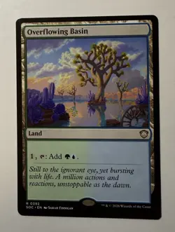 Overflowing Basin 392 SOC Commander: Secrets of Strixhaven Magic MTG NM - Image 1