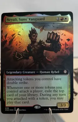 Neyali, Suns' Vanguard (Extended Art) Commander: Phyrexia: All Will Be One Foil - Image 1