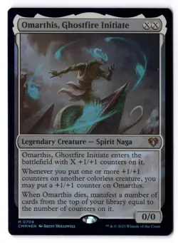 Omarthis, Ghostfire Initiate NM* FOIL Commander Masters 0708 mtg -UnltdCards - Image 1