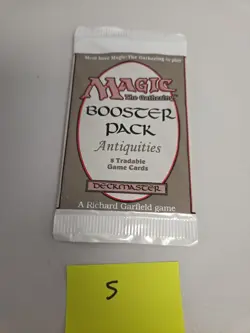 MTG - English Antiquities Booster Pack Factory Sealed #5 - Image 1