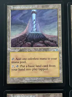 4x Terrain Generator Nemesis #143 Magic the Gathering MTG NM UP - Image 2