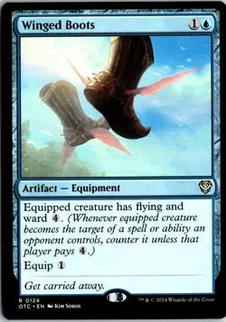 Winged Boots 124 Commander: Outlaws of Thunder Junction MTG NM/M - Image 1