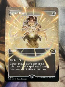 Orim's Chant (Borderless) #0323 MTG Modern Horizons 3 MH3 Regular - NM - Image 1