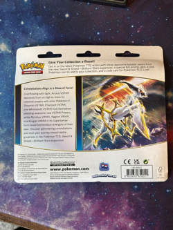 Brilliant Stars 3 Pack Blister Booster Glaceon Promo Pokemon SWSH New Sealed - Image 2