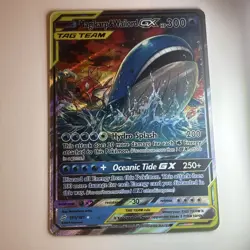 Pokemon Magikarp & Wailord Tag Team GX FAN ART Custom Holo Pokemon Card - Image 1