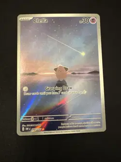 Pokemon TCG Cleffa Obsidian Flames Illustration Rare Holo Card 202/197 NM - Image 2