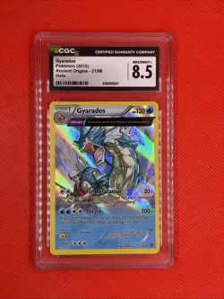 NEW CERT - CGC 8.5 - GYARADOS 21/98 XY Ancient Origins 2015 Cosmos Holo - Image 1