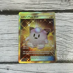 Lillie's Poke Doll 267/236 Cosmic Eclipse Gold Secret Rare Pokemon NM/LP - Image 1