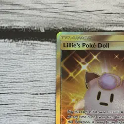 Lillie's Poke Doll 267/236 Cosmic Eclipse Gold Secret Rare Pokemon NM/LP - Image 4