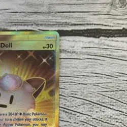 Lillie's Poke Doll 267/236 Cosmic Eclipse Gold Secret Rare Pokemon NM/LP - Image 5