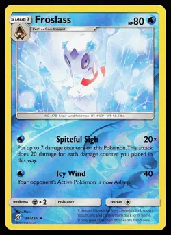 Froslass 38/236 Reverse Holo Rare Unified Minds Pokemon Card - Image 1